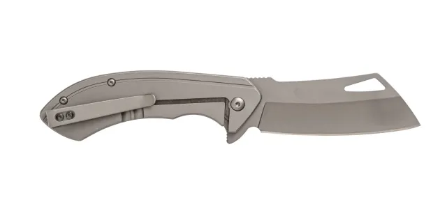 Smiths Titania Cleaver Folder 3.26in Blade Titanium Handle - Smith's