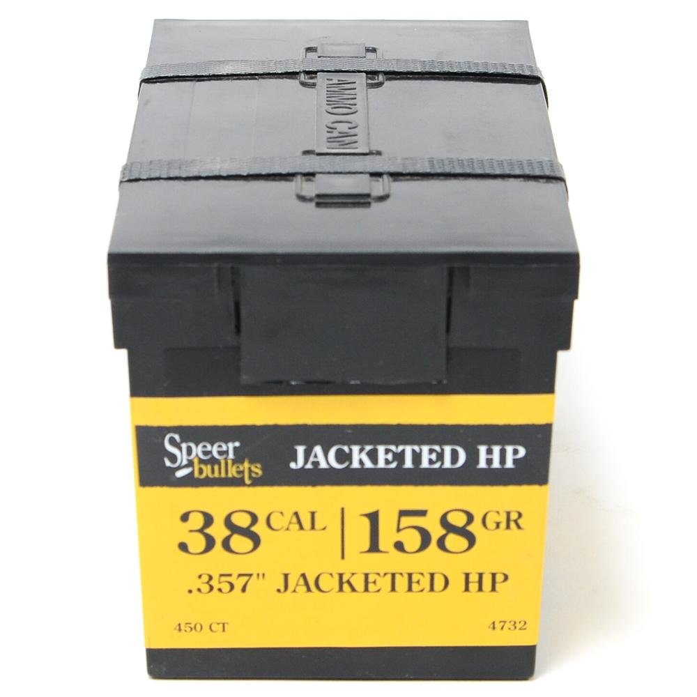 Speer 4732 38 Caliber 158gr Jacketed Uni-Cor Handgun Bullets 450/Box - Speer - 38 CALIBER
