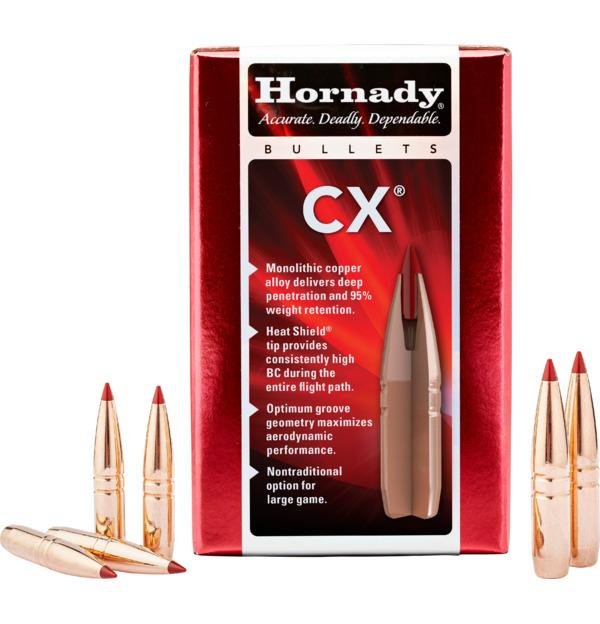 Hornady CX .257 Diameter 25 Caliber 25 Creedmoor 112 Grain 50 Count - Hornady Manufacturing Company - .257