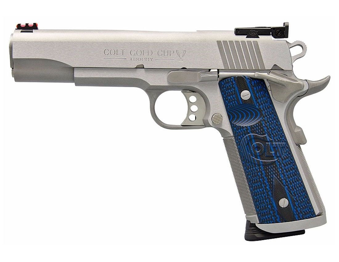 Colt 1911 Gold Cup Trophy Pistol 45 ACP 5 in Stainless Steel 8+1 SAO