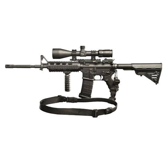 Blackhawk 70GS20BK Storm S Type Rifle Sling Black Nylon 46"-64" 1.25" Wide - Blackhawk
