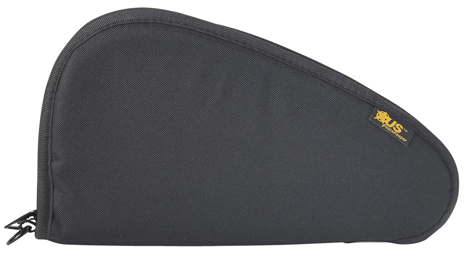 US PeaceKeeper P21013 Pistol Case Black Holds 1 Handgun Polyester - US Optics - BLACK