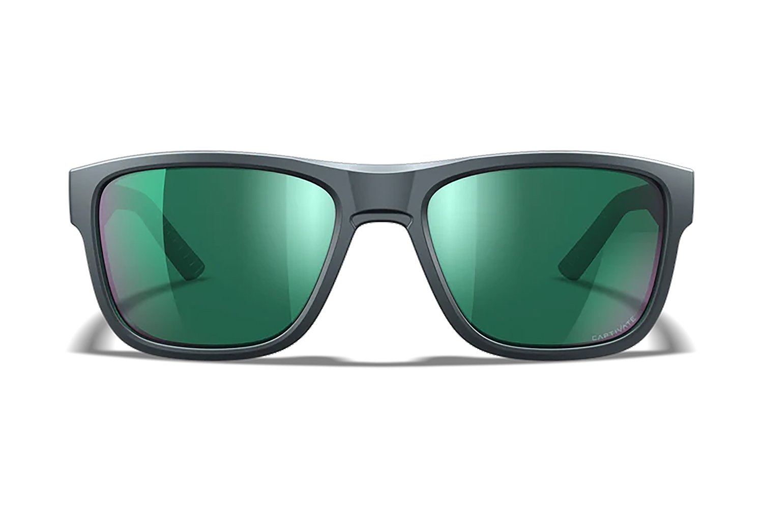 Wiley X AC6OVN17 Ovation Green Mirror Lens Dark Gray Frame - WILEYX - DARK GRAY