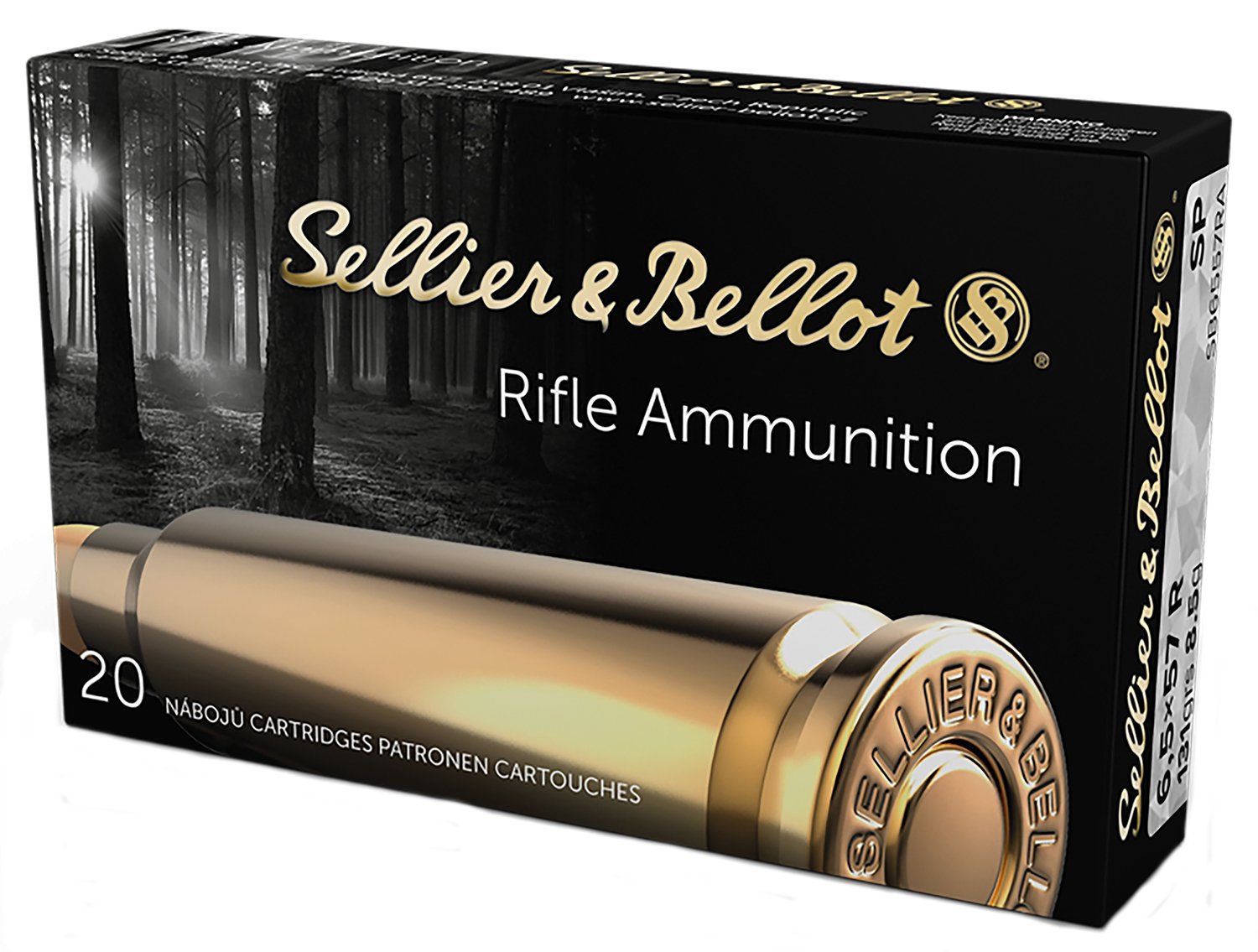 Sellier & Bellot SB6557RA 6.5x57mm 131gr Soft Point Ammo 20 Rounds