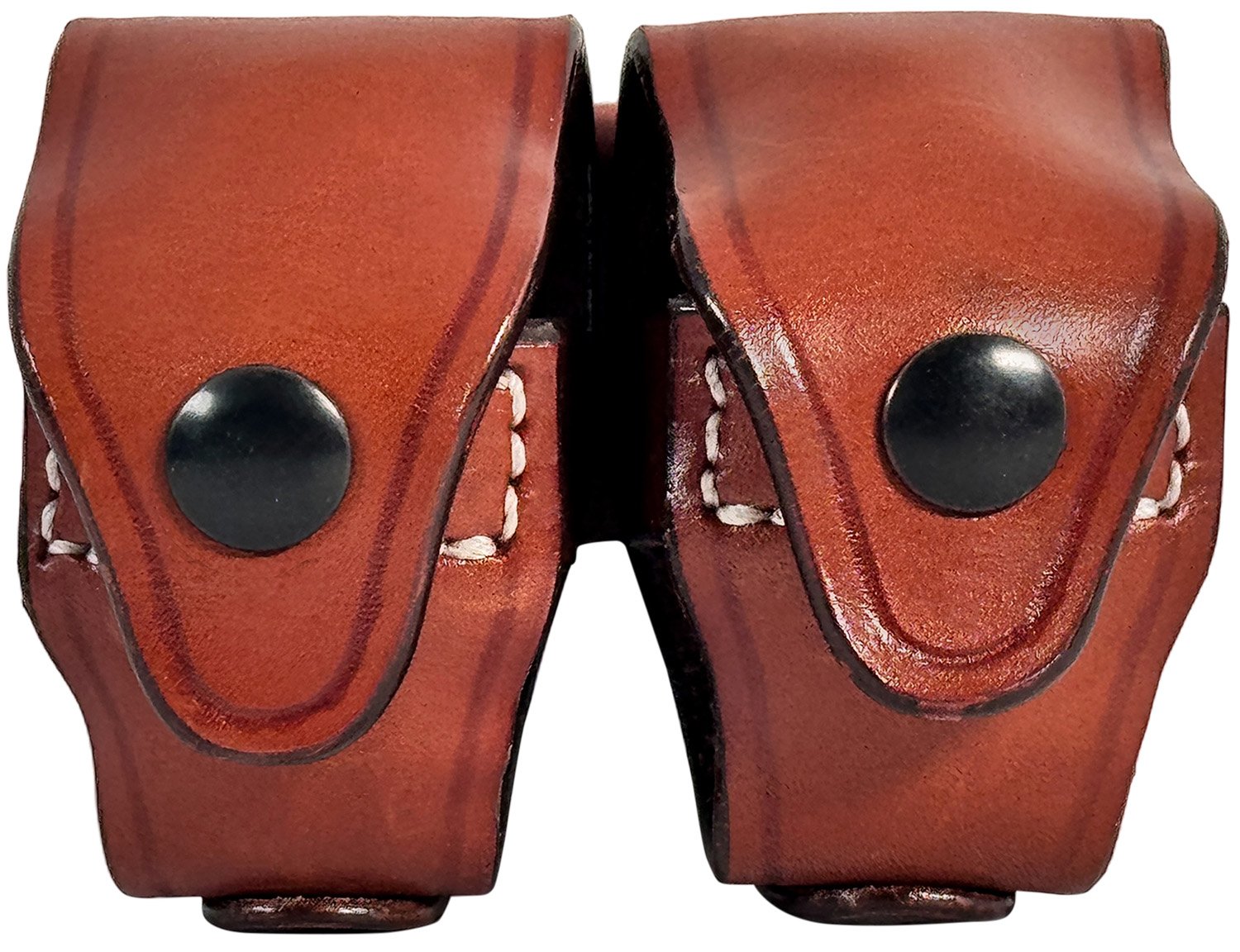 1791 Gunleather RVSLDCBRA Double Speed Loader Carrier Brown Steerhide - 1791 Gunleather - BROWN