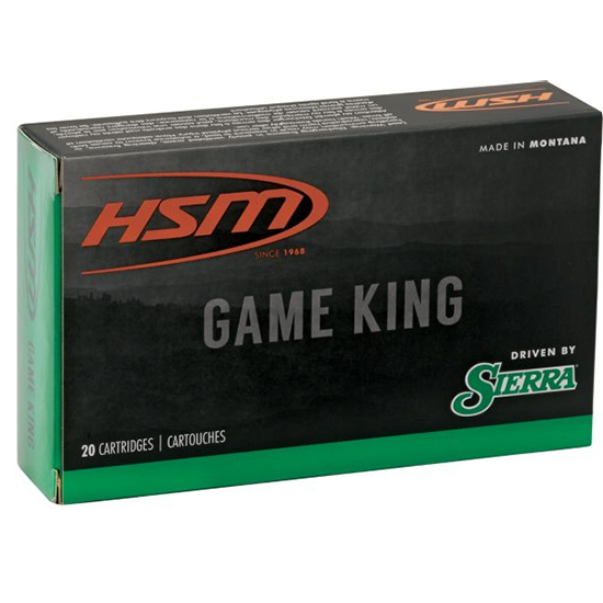 HSM Game King Hunting 284 Win 160 gr Sierra GameKing SGSBT 20/25 - HSM Ammunition - 284 Win