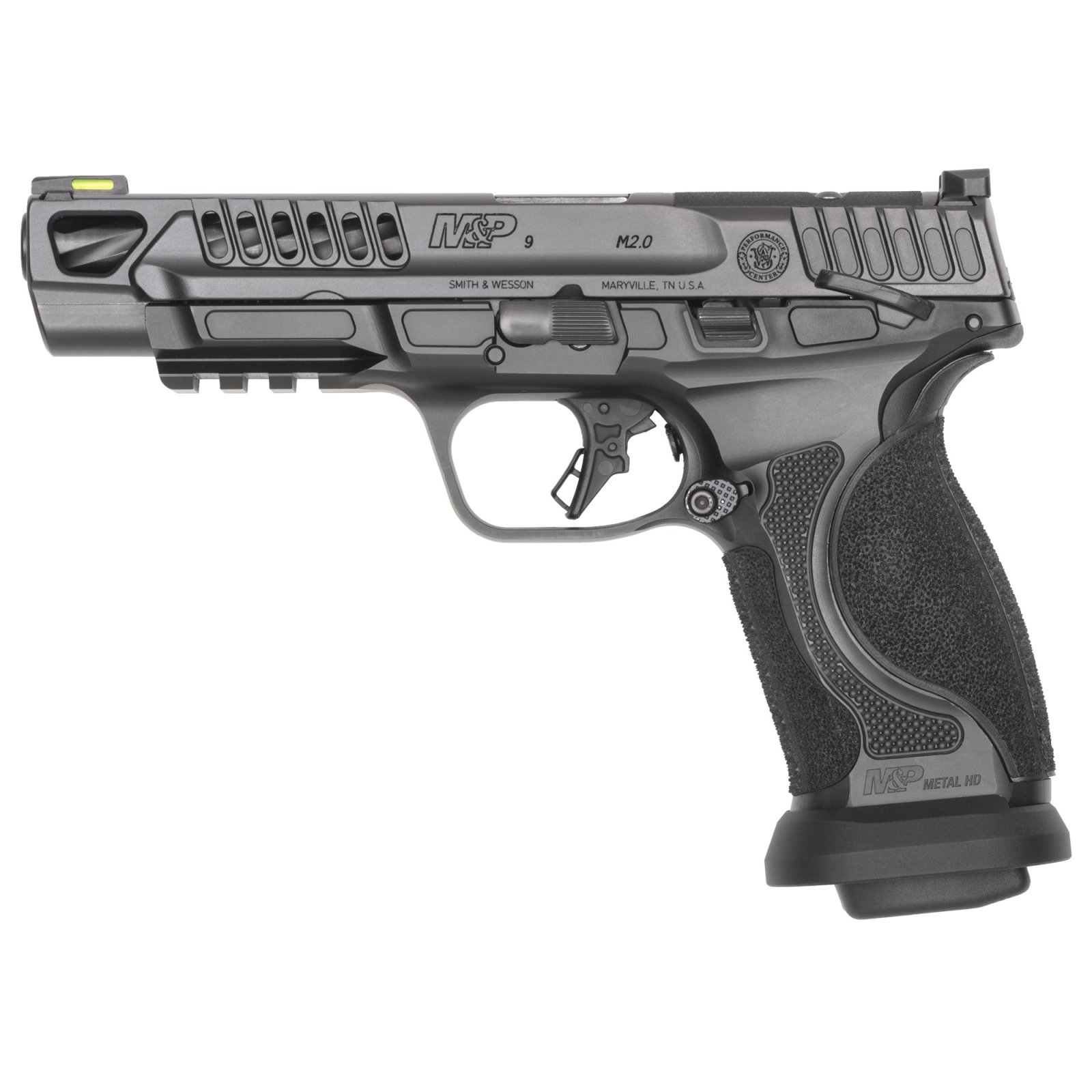 S&W M&P9 M2.0 COMPETITOR HD 5" 9MM 4-17-RD SAFETY BLACK - Smith & Wesson - 9mm