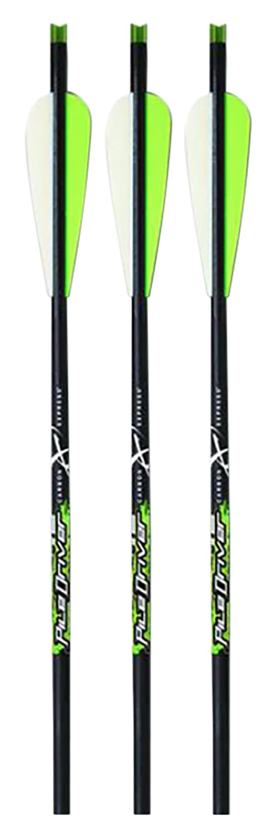 Carbon Express 52148 Piledriver Crossbolt Green 20" Carbon Fiber 3 Pack - CARB - PILEDRIVER
