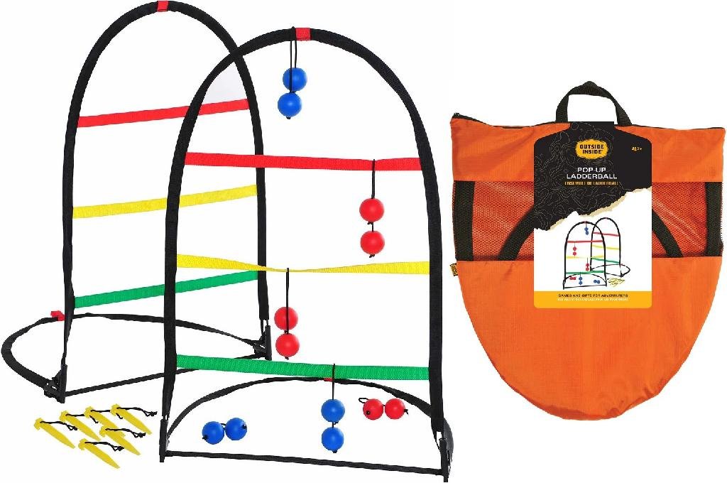 GSI 99925 Pop-Up Ladderball Set Collapsible Targets Bolas