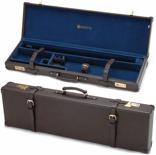 Beretta SVPD104 Leather Shotgun Case, Brown, 32" Barrel Capacity - Beretta