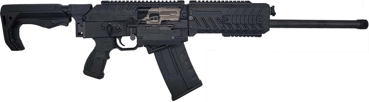 FosTech 7200-NI Origin-12 12GA 18" Semi-Auto Black with 5rd Mag & Case - Fostech