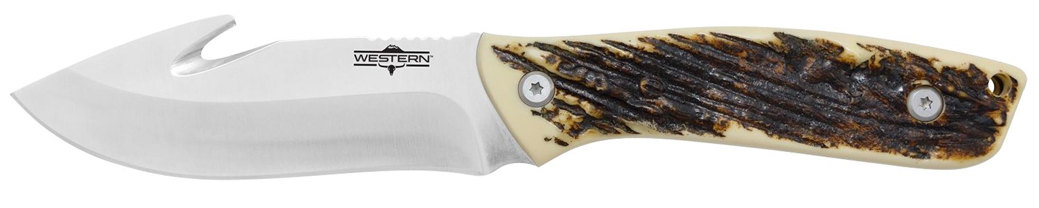 Camillus 19247 Western Crosstrail 4.25" Gut Hook Knife, Titanium Blade - CAM - GUT HOOK