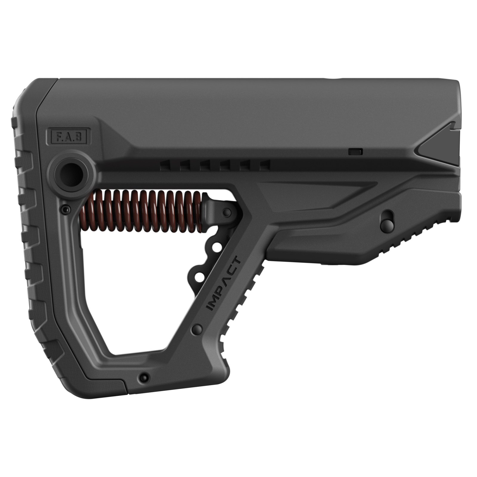 FAB Defense FXCIMPACTB GL-CORE IMPACT Buttstock Black, Recoil Reduction