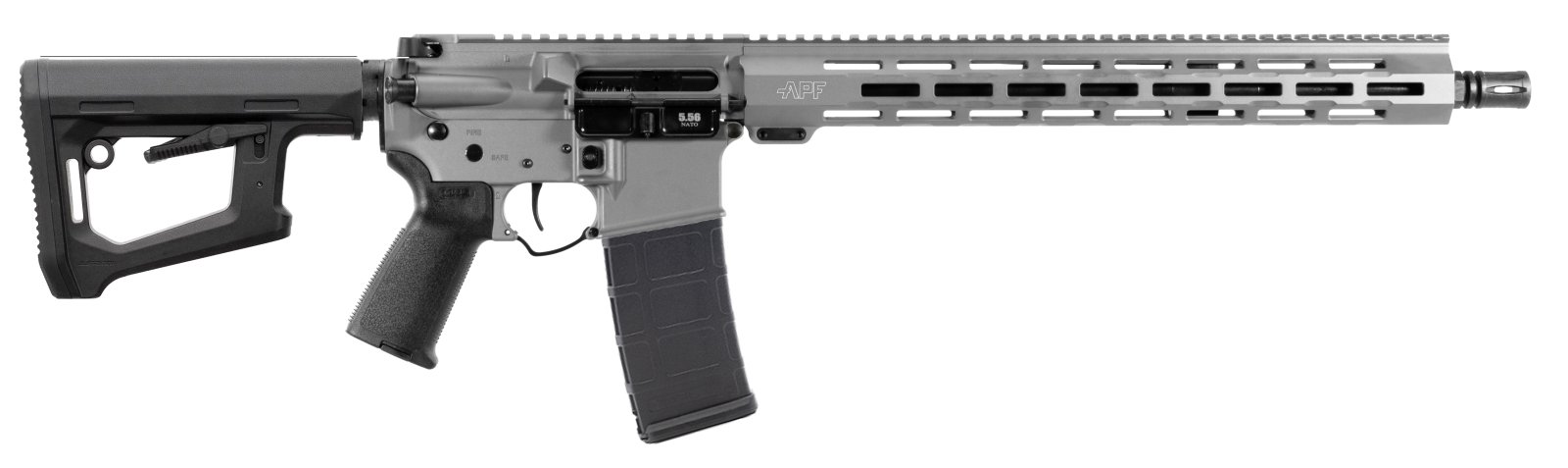 Alex Pro RI367G 5.56 NATO 16" Bull Shark Gray MLOK Semi-Auto Rifle