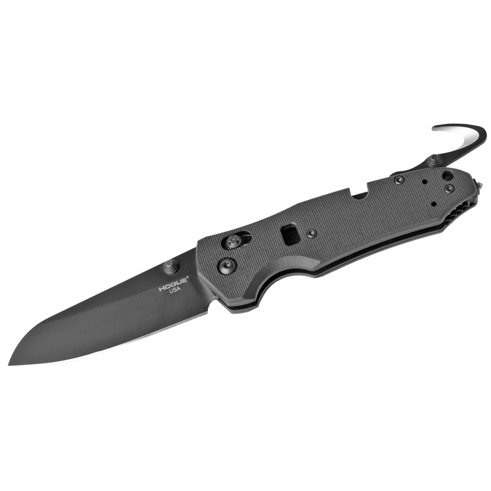 Hogue 34779 Trauma First Response Tool Folding Knife, 3.4" Black Blade - Hogue