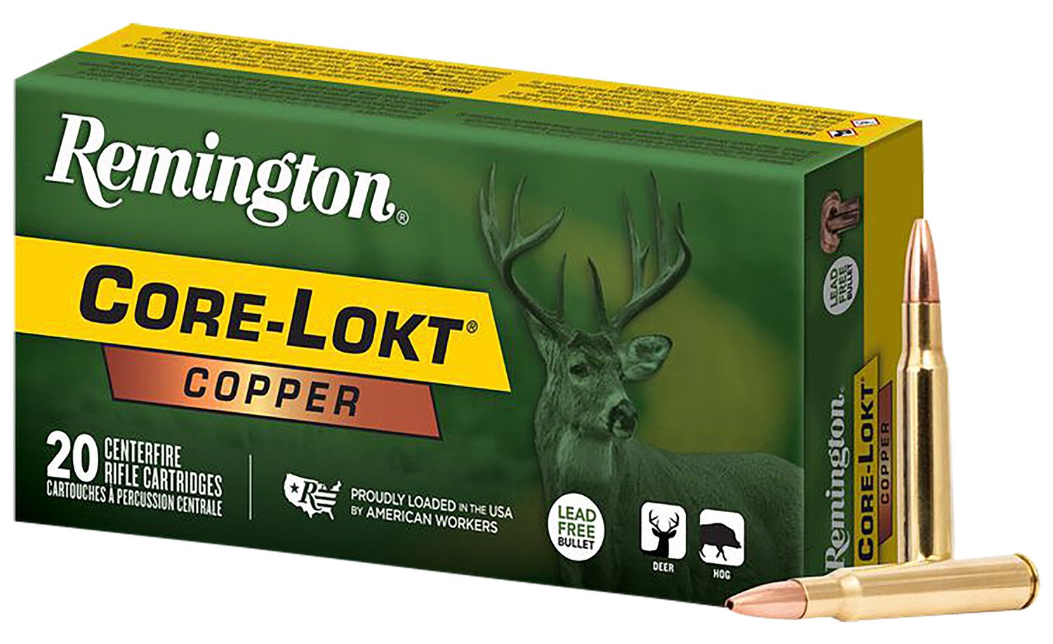 Remington R27853 30-06 Springfield 150 Grain Copper HP 20 Rounds
