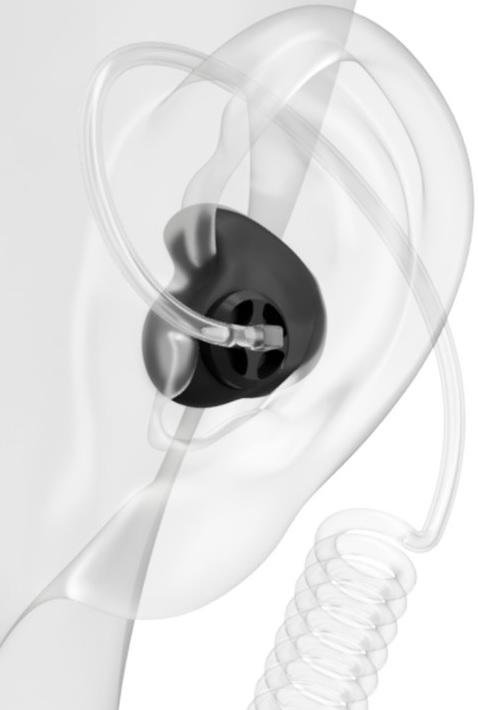 DECIBULLZ RTL-RDO-AWA Custom Molded Radio Earpieces Heat-Mold 1/8 In Tubing