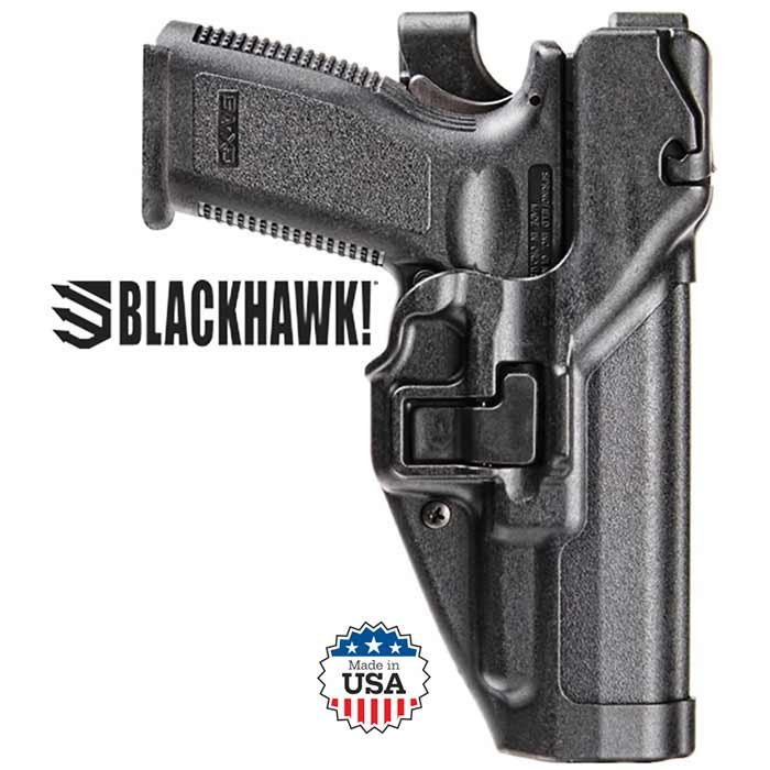 Blackhawk Serpa Duty L3 Right Hand Holster for Beretta 92 Black