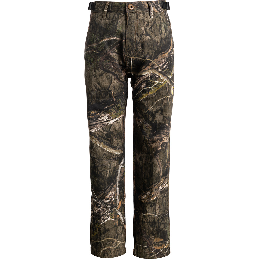 Mossy Oak 1560120 Youth Fused Cotton Ripstop Field Pant Small - Blocker Outdoors