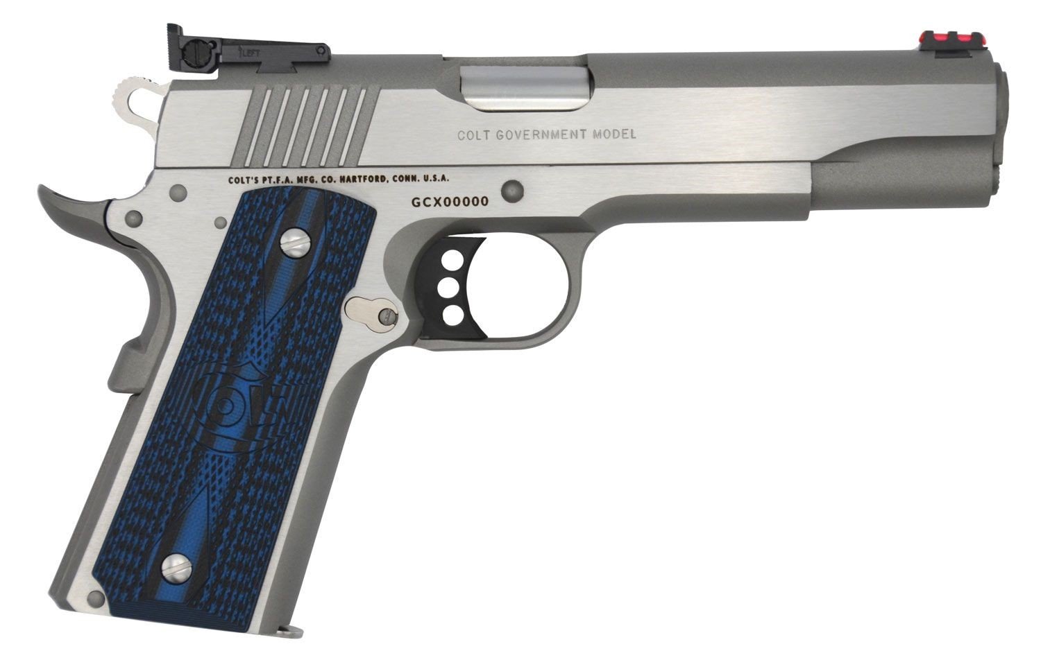 Colt 1911 Gold Cup Lite 45 ACP 5 in Brushed Stainless Steel 8+1 Single Acti - Colt - 45 ACP