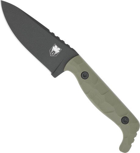 CobraTec Kingpin CTKPODG 4" Fixed Blade OD Green D2 Steel with Kydex Sheath