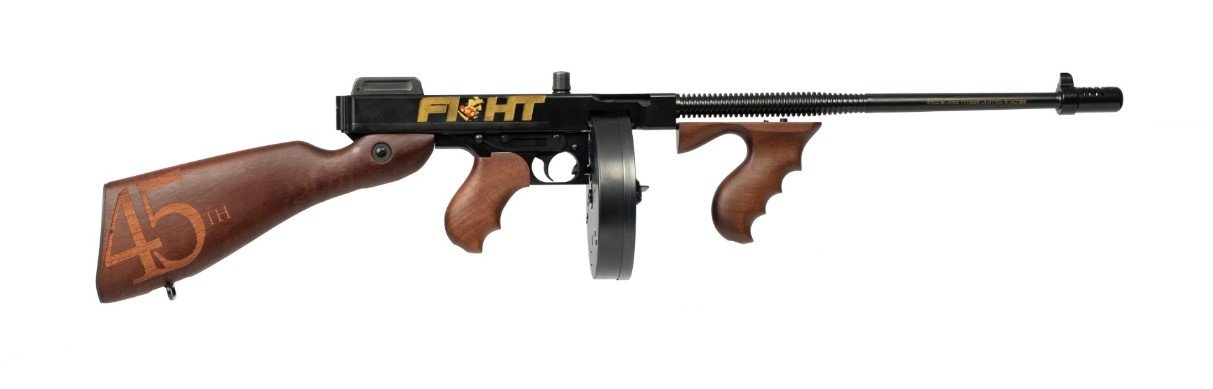 Auto-Ordnance T150DC9R 1927A-1 Trump Fight 45 ACP 18" Graphite Black & FX Gold Rifle - Auto-Ordnance - 45 ACP