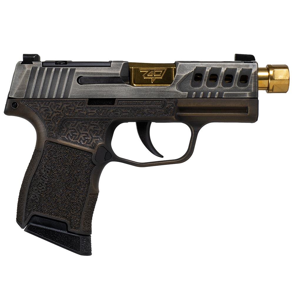 Sig Sauer P365 Gold Bug 9mm Luger 3.7 in Threaded Barrel 10rd Striker