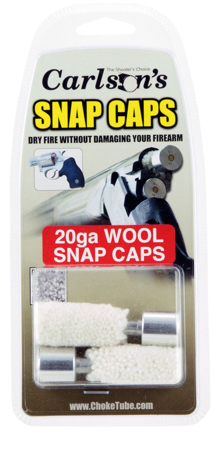 Carlson's 00106 20 Gauge Wool Snap Caps 2-Pack Aluminum Base - Carlson - 20 GAUGE
