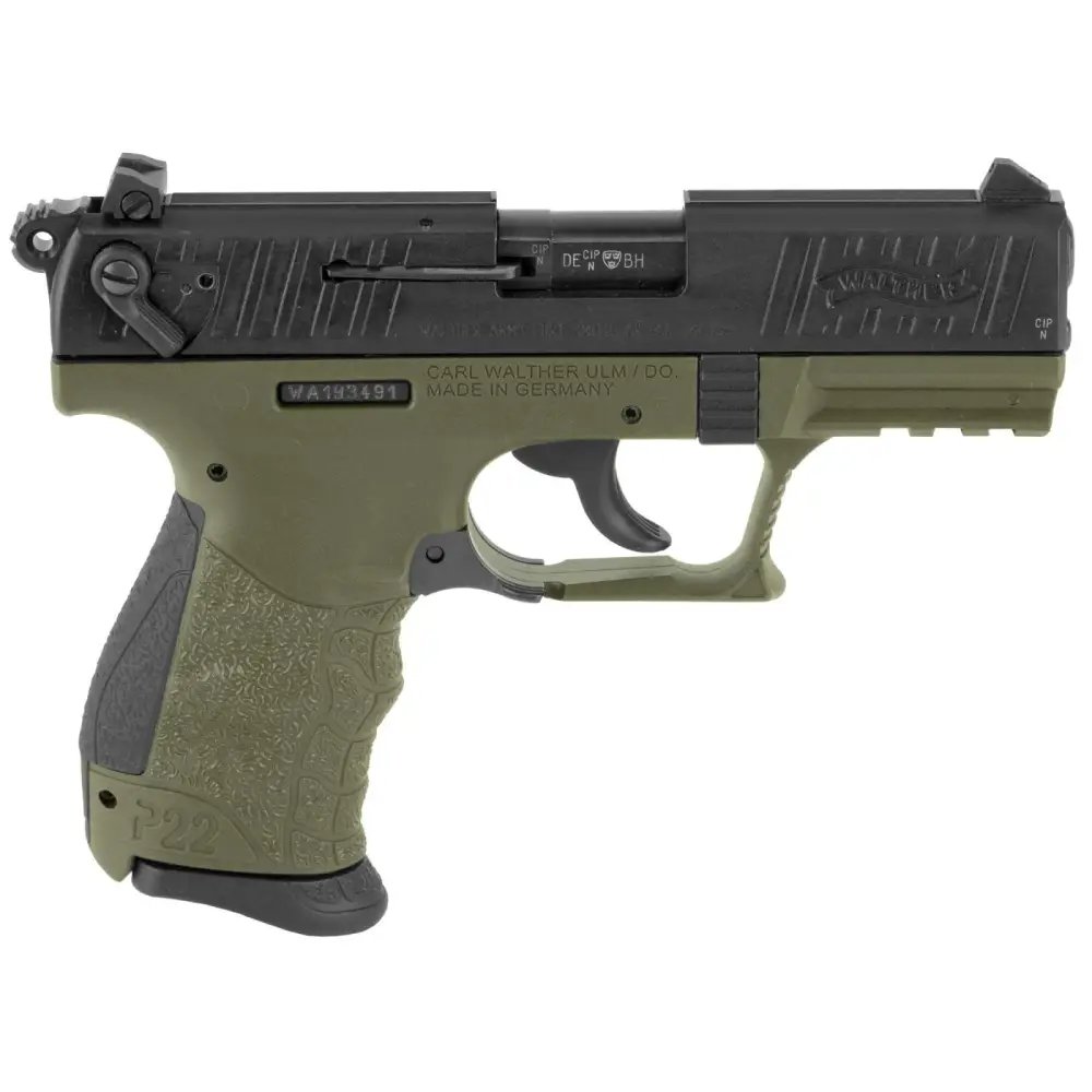 Walther Arms 5120715 P22 Q 22 Long Rifle (LR) Single/Double 3.42" 10+1 - Walther - 22 LR