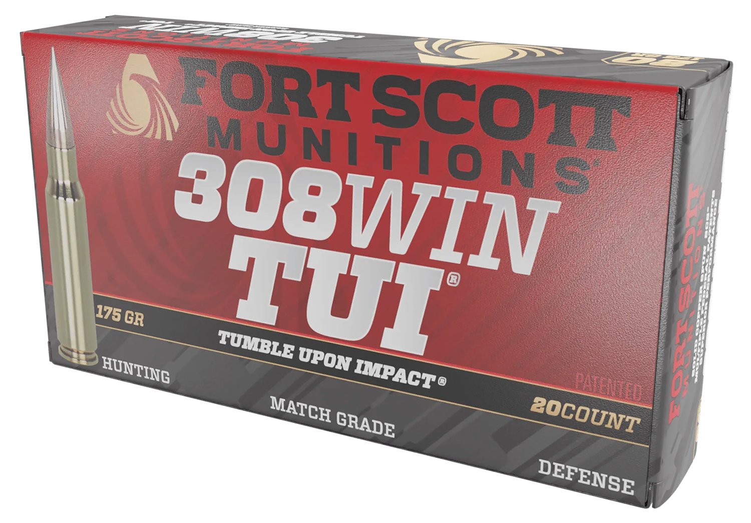 Buy Fort Scott 308175SCV2 .308 Win 175gr Solid Copper TUI Ammo 20 Rounds online