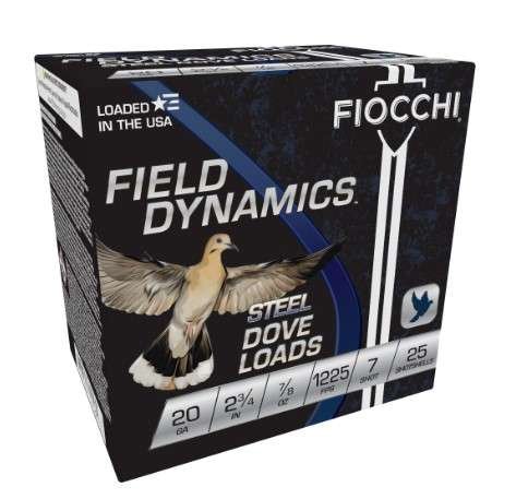 Fiocchi 20DLS7 Field Dynamics 20Ga 2.75" 7/8oz 7Shot 25/Box - Fiocchi - 20 Gauge