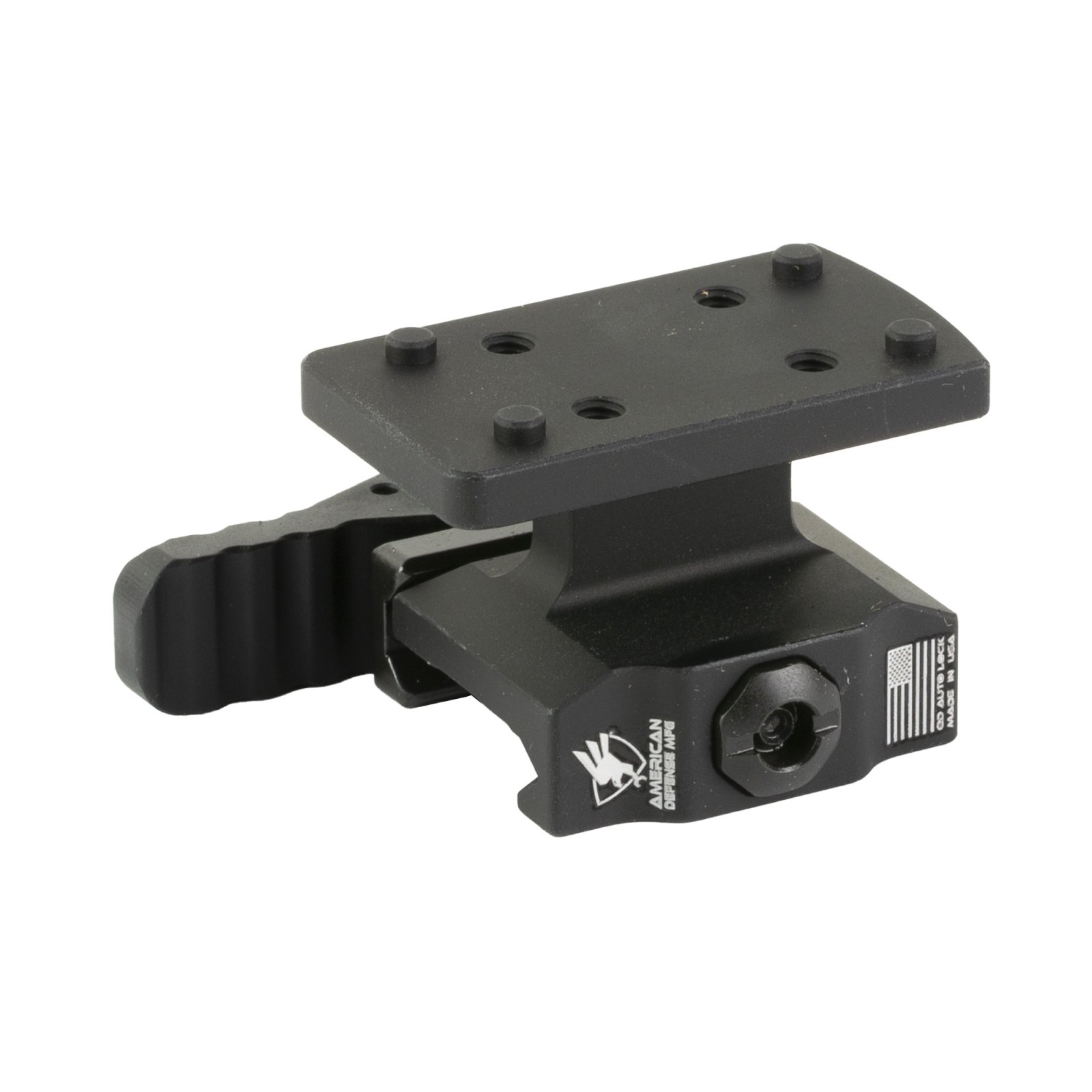 American Defense AD-TR-LW-11-STD QD Mount, Lower 1/3, RMSc, Black Anodized