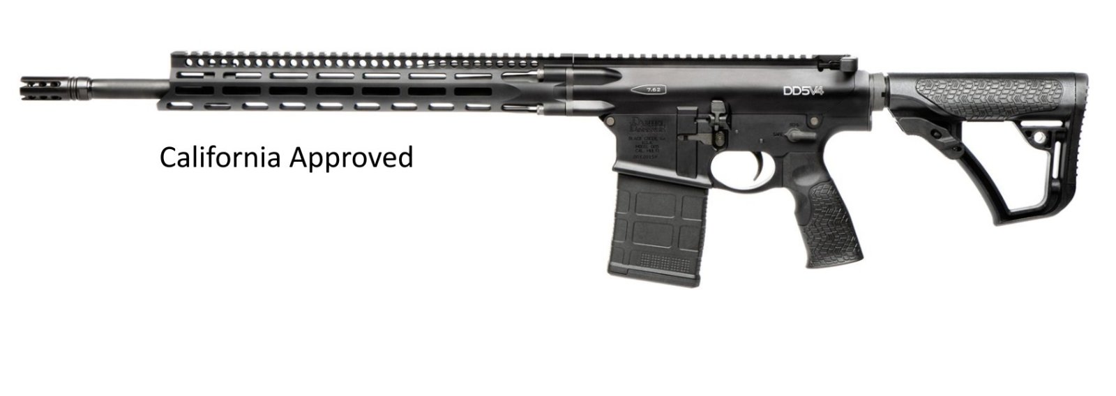 Daniel Defense 0215813210055 DD5 V4 7.62x51mm NATO 18" 10+1 CA Compliant