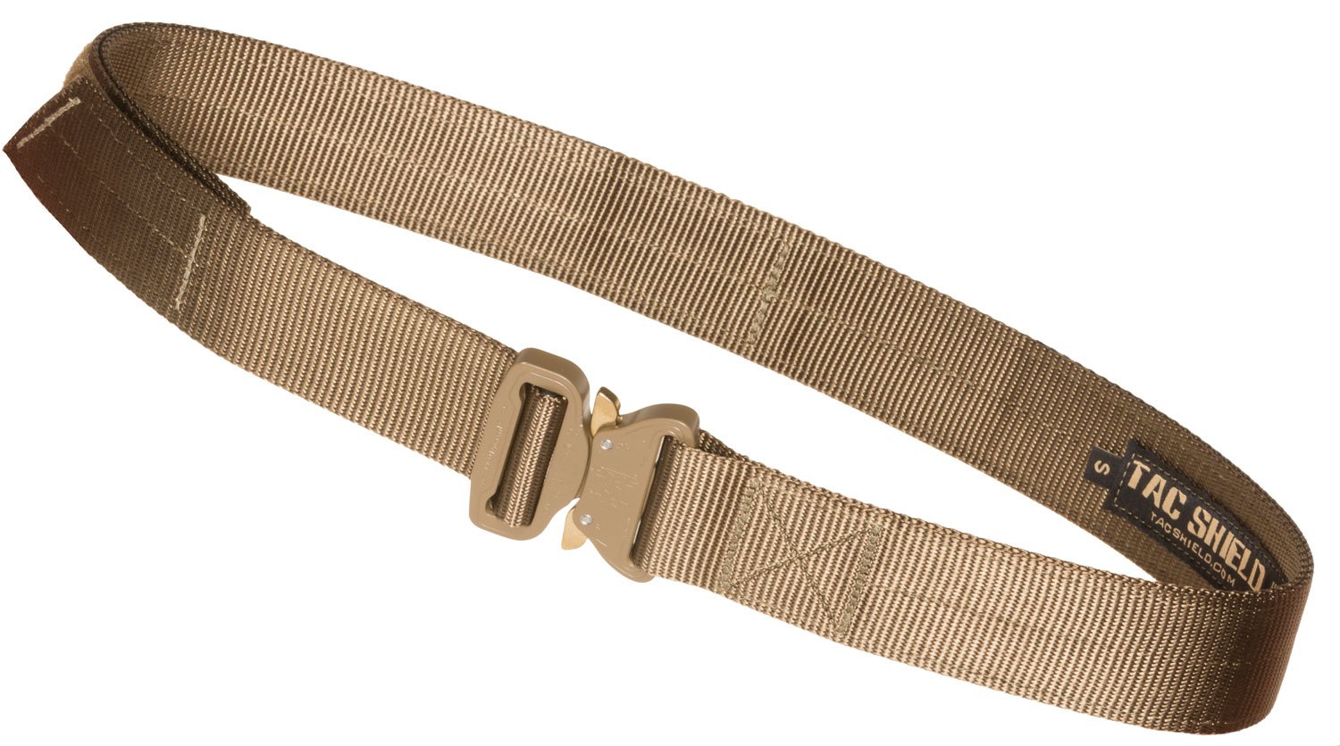 Tacshield T303-LGCY Gun Belt 1.75" Cobra Buckle Large Coyote