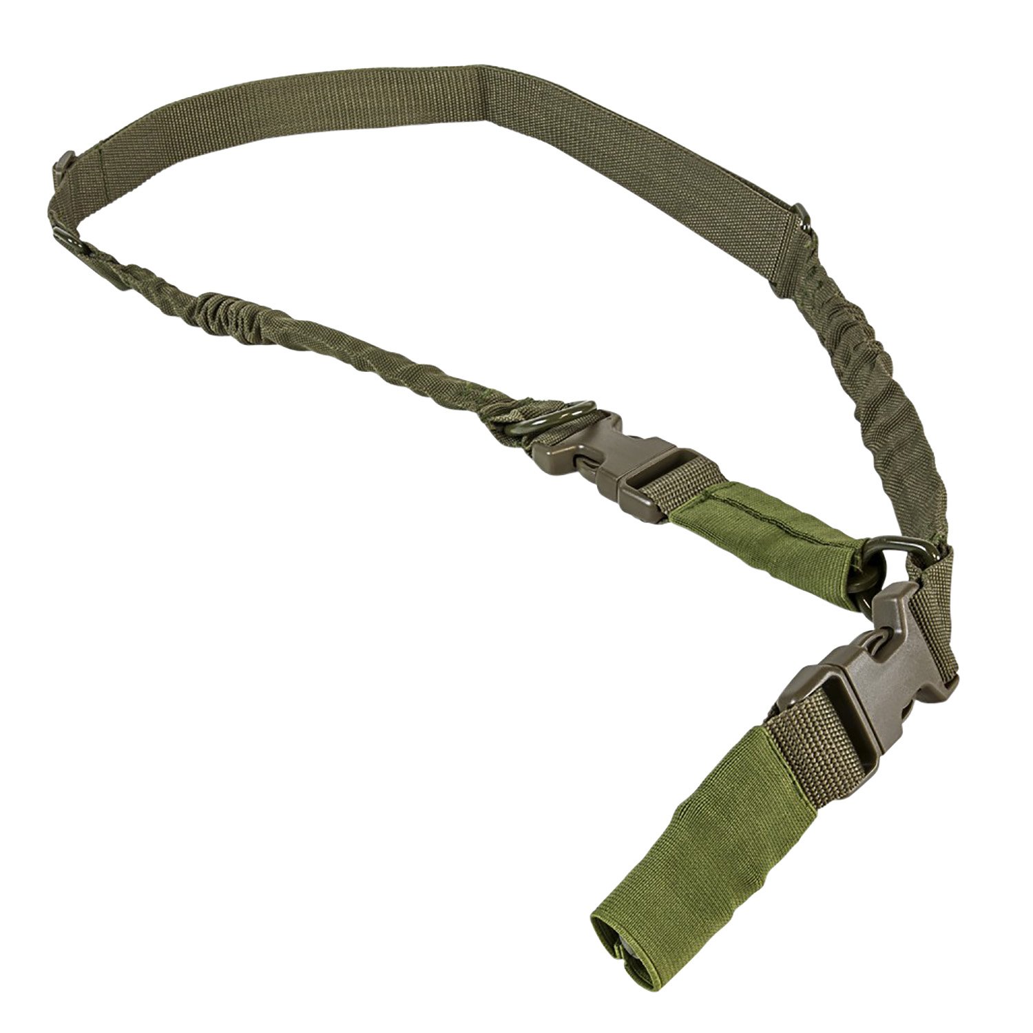 NcStar AARS21PG VISM 1.25" Adjustable Bungee Sling Green Nylon 55"-72" - NcSTAR