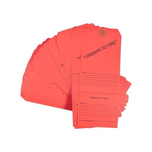 Brownells UNSAFE TO FIRE TAGS 50 PACK - Brownells
