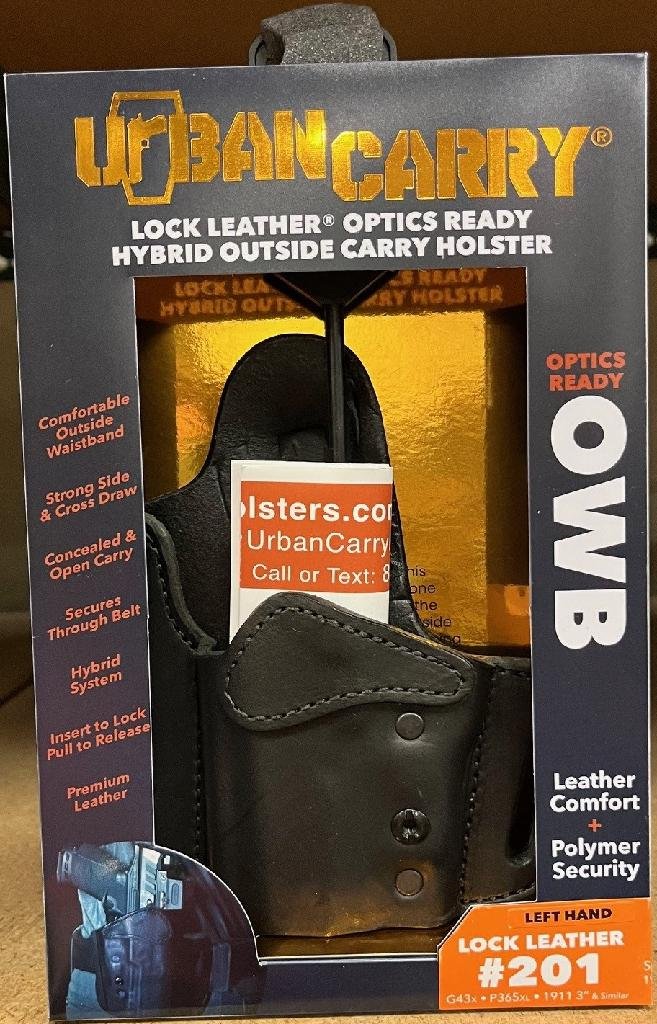 Buy Urban Carry OWBRMR201BL Black RMR-Cut OWB Holster for RMR Sights online