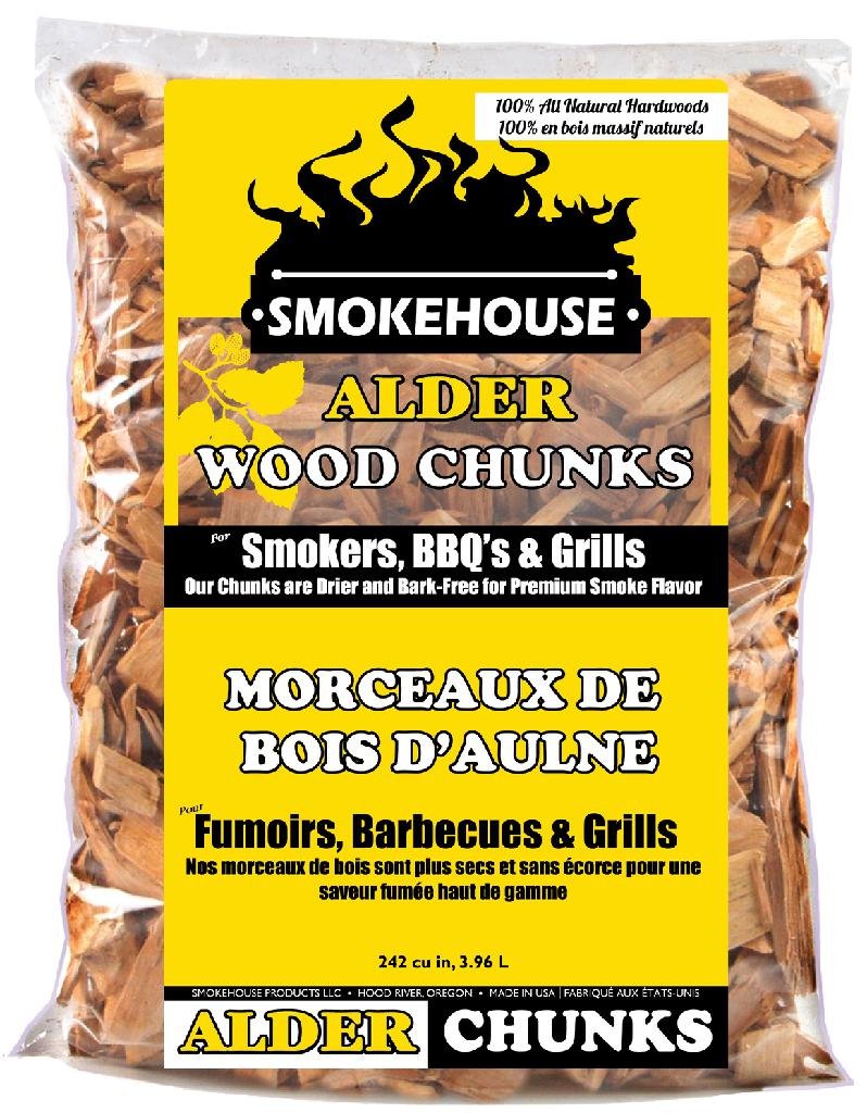 Smokehouse Natural Alder Wood Chunks 1.75 LB 100% Natural Smoking
