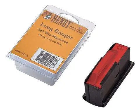 Henry Repeating Arms Long Ranger Magazine .243 Winchester 4 Rounds Black - Henry Repeating Arms - 243 WIN