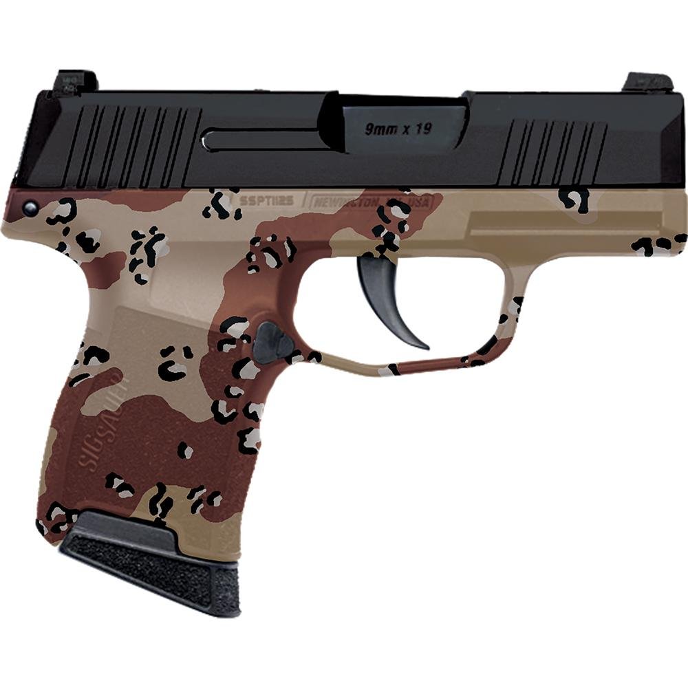 Sig Sauer 365-9-BXR3P-MS 9mm P365 10rd Chocolate Chip Hydro Dip Frame - Sig Sauer - 9mm