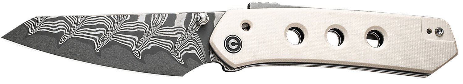 CIVIVI C22036DS1 Vision FG 3.54" Ivory G-10 Damascus Blade Knife