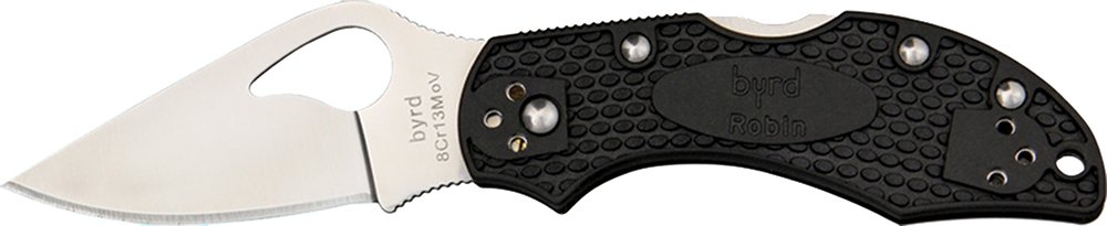 Spyderco BY10PBK2 Byrd Robin 2 Lightweight 2.43" Folding Knife Black Handle