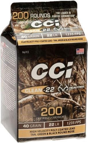 CCI CLEAN 22LR 40GR LEAD-RN 1235FPS 200RD