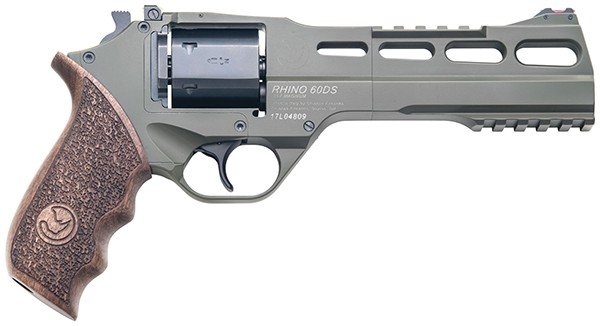 Chiappa CF340282 Rhino 60SAR 357 Mag 6" Revolver OD Green Walnut Grip - Chiappa Firearms - 357 Magnum | 38 Special