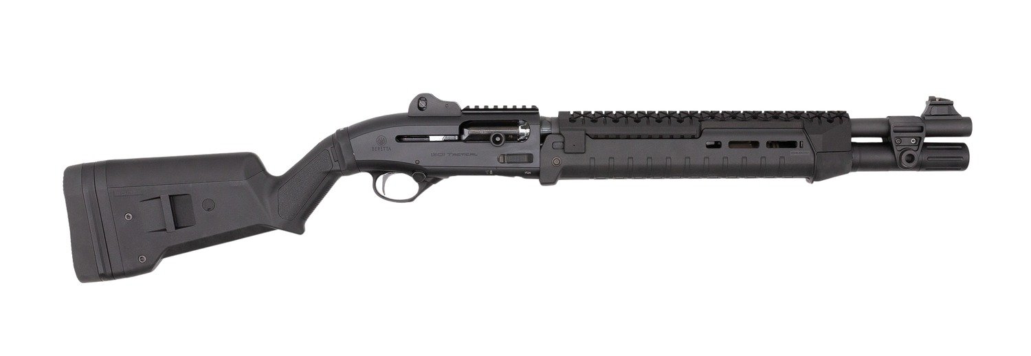 Langdon Tactical Tech LTT1301HZMBLK Beretta 1301 3" 7+1 18.50" Black Oxide Heat Shield Barrel, Black Anodized Aluminum Receiver, Black Magpul Synthetic Stock, Modified Magpul Zhukov Forend - LTT