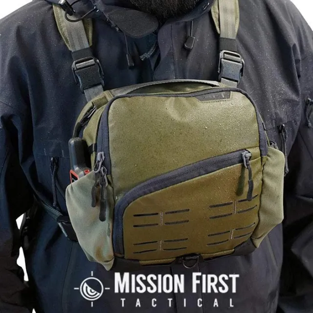 Mission First Tactical B2-CP-FN-S-L Achro Chest Pack & Harness Forest 1000D - Mission First Tactical