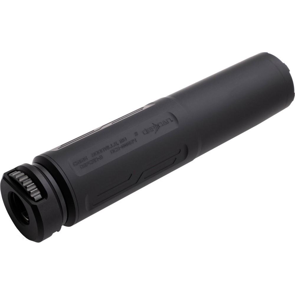 CMMG 99CA47D DefCan 9mm Suppressor, 8.3" Black Aluminum, Tri-lug Mount