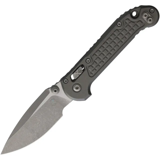 Microtech LUDT G3 3.5 In S/E Apocalyptic Frag Aluminum Nat Clear