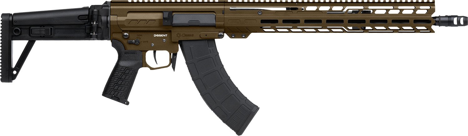 CMMG 86AD60B-MB Dissent MK47 7.62x39 Rifle 16" Midnight Bronze