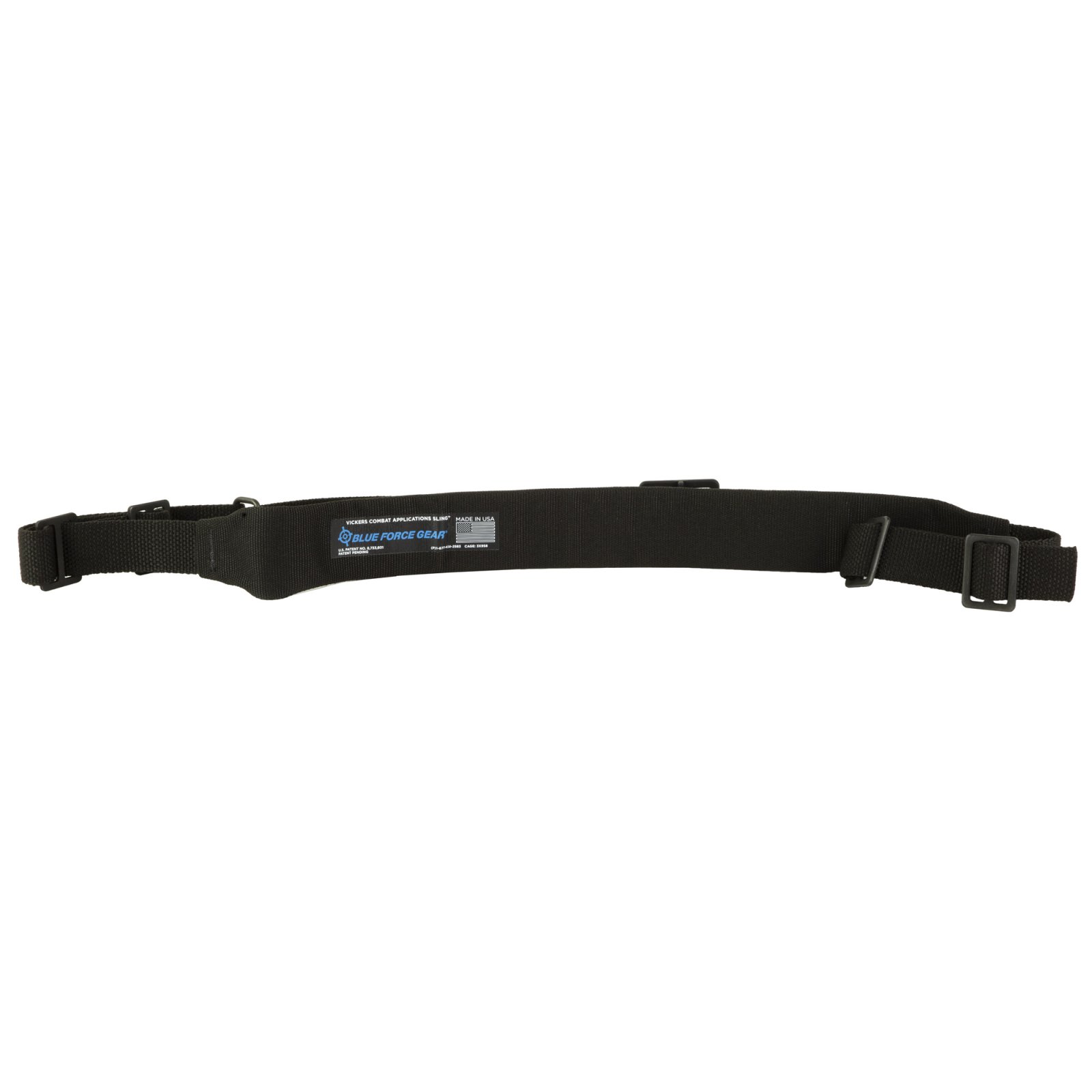 Blue Force Gear VCAS-200-OM-BK Vickers Padded 2-Point Sling, Black